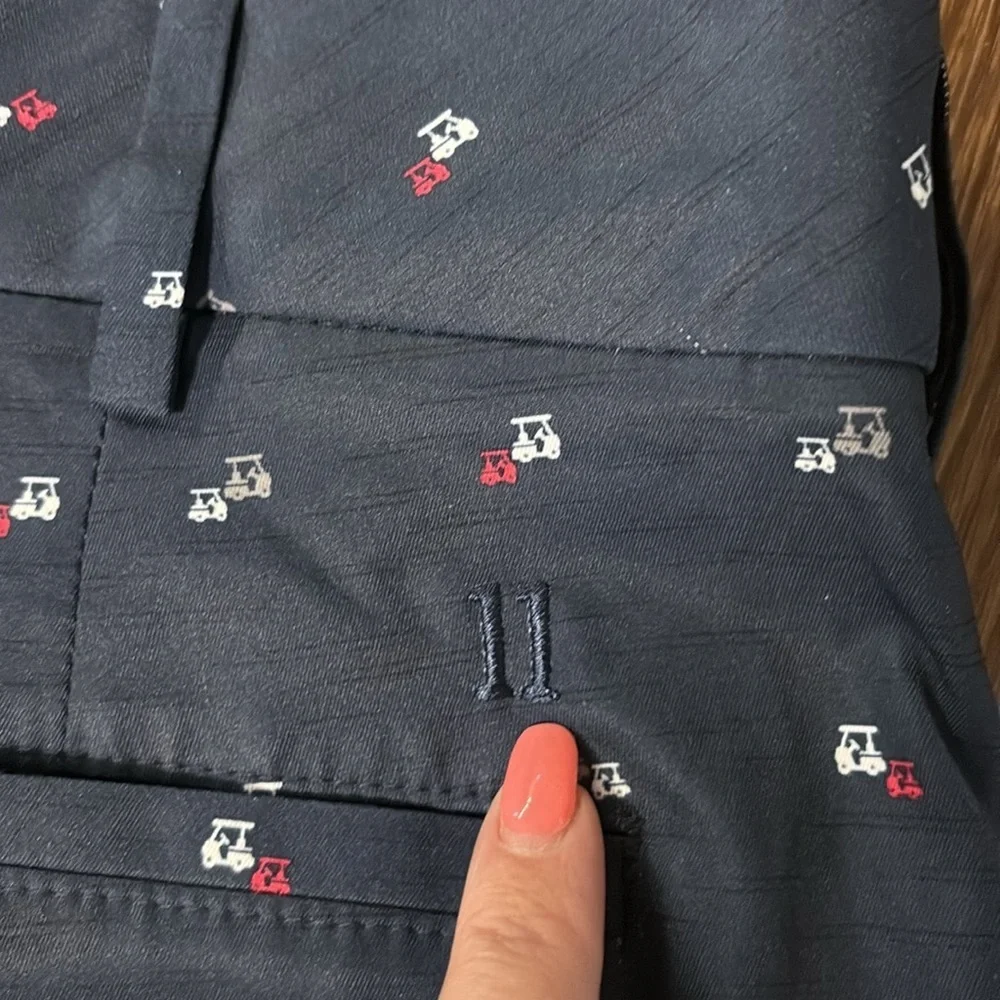 Walter Hagen Men's 11 navy Golf Carts Shorts flat front pockets waist 40 - Picture 11 of 15
